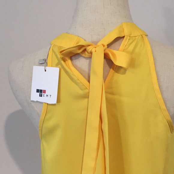 Temt yellow halter top - Picture 4 of 8